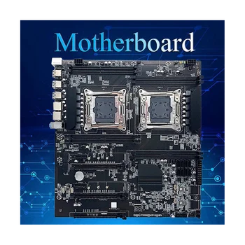 X99 Dual CPU Plokštė+DDR4 8G RECC RAM+SATA Kabelis+Šiluminę Pagalvėlę LGA 2011 PCI-E16X 8XDDR4 Lizdas X99 X8 dėl Kasybos ALEO