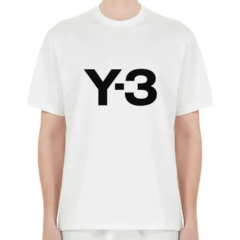 Y3 Yohji Yamamoto Atsitiktinis marškinėliai 24SS Vasaros Stiliaus Y-3 Rose Mergina Grafikos Spausdinimo Paprasta Ir Madingi vyriški ir moteriški Viršų