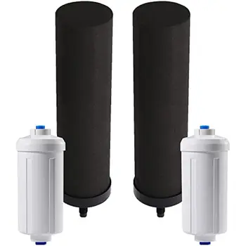 YKMGON 4PCS Vandens Filtrai (BB9-2) Ir Fluorido, Vandens Filtrai (PF-2) Vandens Valymo Vandens Kibirą Vandens Filtravimo Sistema