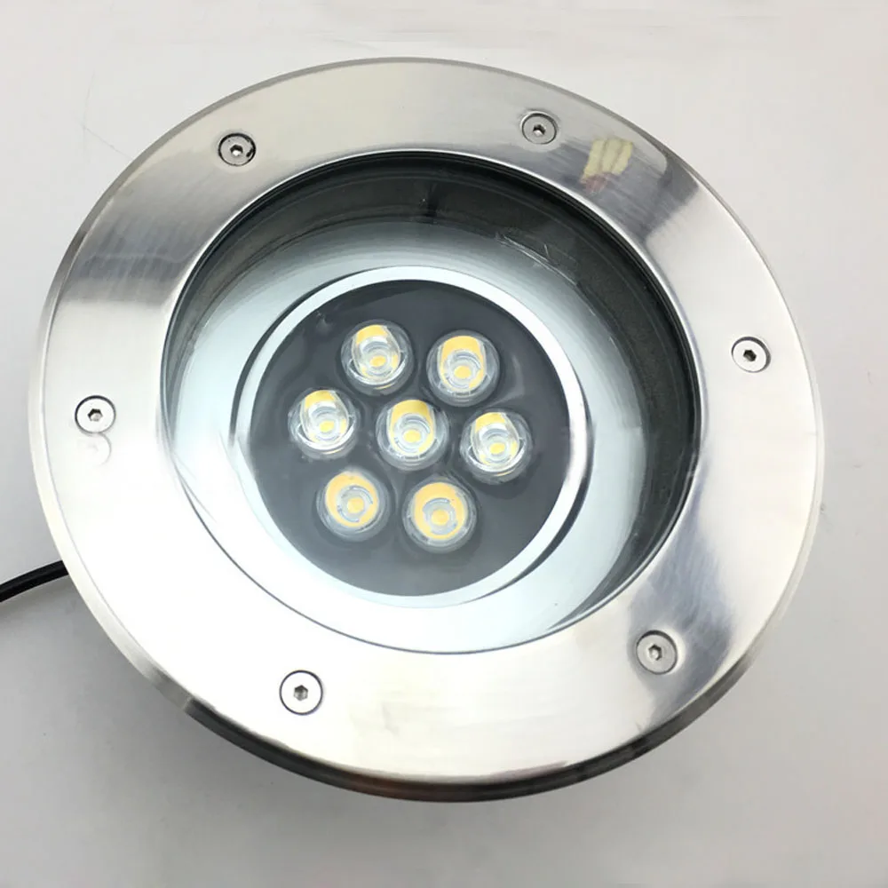 (2vnt/lot) Adjustable7w Pritemdomi IP68 LED Požeminės Lempa LED Lauko Žemės, Sodo Kelio Grindų Lempos po žeme Palaidotas Kieme