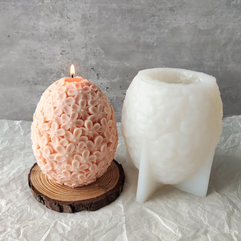 3D Velykų Kiaušinių Aromatizuoti Žvakės Silikono Formos 