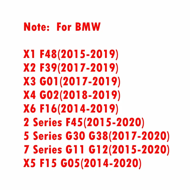 4Pcs Automobilių Sagtis Durų spynos Dangtelis BMW 2 5 7 Serijos G30 G38 G11 G01 G02 G05 F48 F39 F15 F16 M Naudingumo EMBLEMA Nauja
