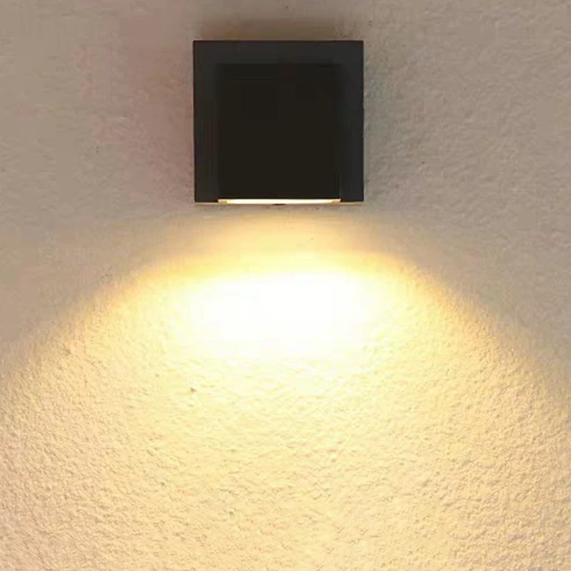 4X 3W Šiuolaikinės Minimalistinės Kūrybos Lauko Vandeniui Sienos Lempos LED Lauko Sodo, Šviesos, Durų Lemputė