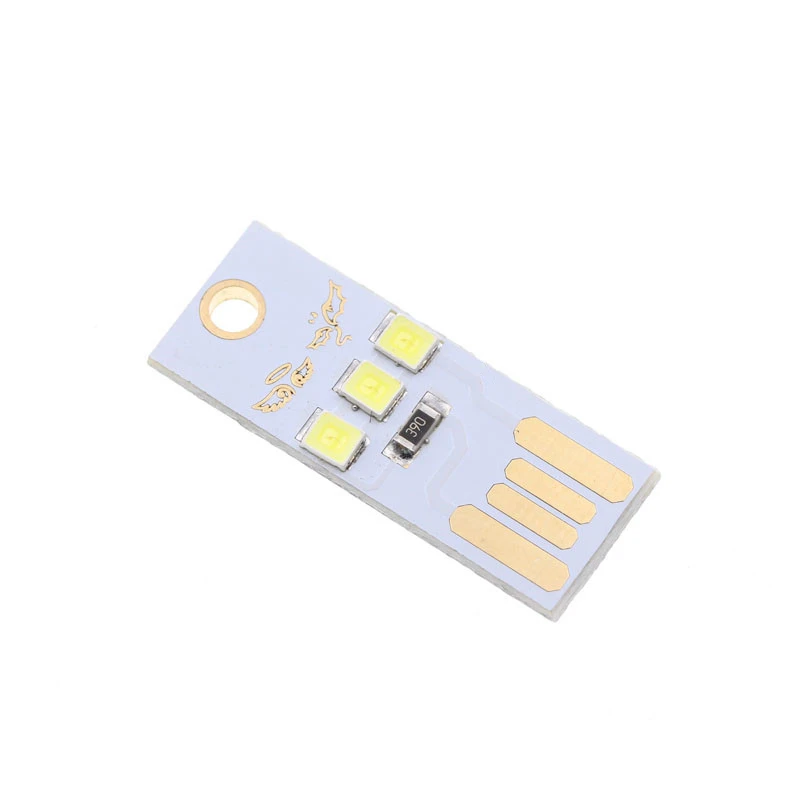 5VNT USB Kištukinė Lemputė Mini Naktį Šviesos Nešiojamų Lempos 3leds Akių Apsauga Knygos Šviesos diodų (LED Skaitymo Apšvietimas, Mobilus Įkrovimo Galia