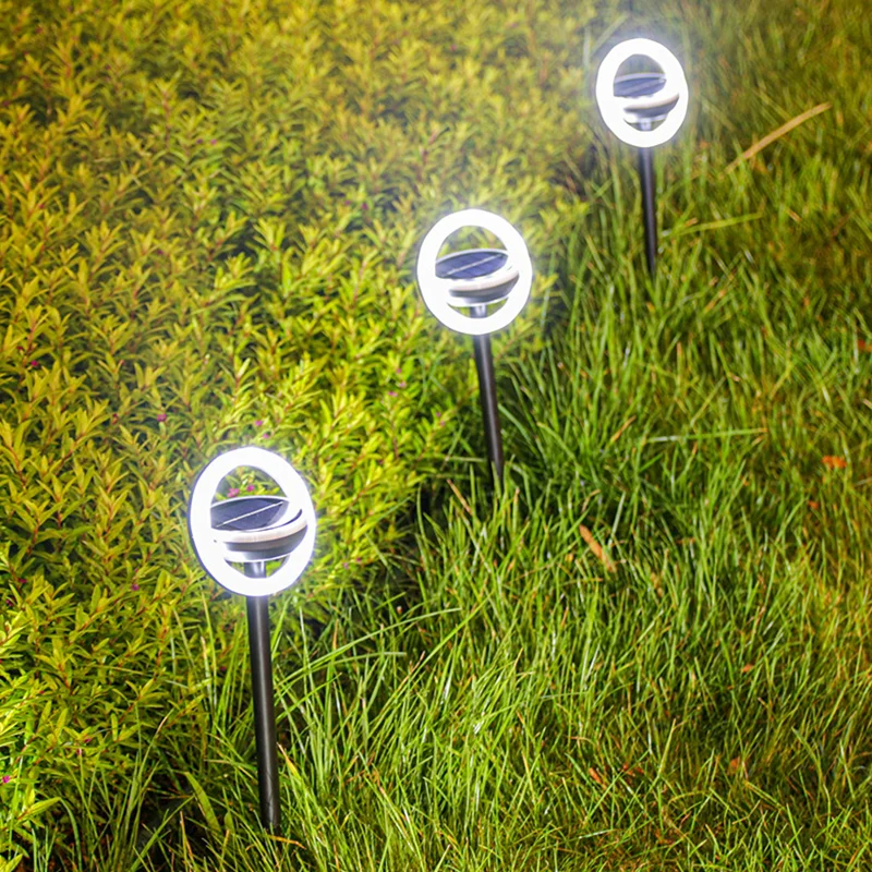 6Pcs Saulės Šviesos Lauko LED Sodai Vandeniui Vejos Lempos Aukštyn Ir Žemyn Apšvietimo Kraštovaizdžio Kieme Kelias Tvora Gatvės Festivalis Dekoras