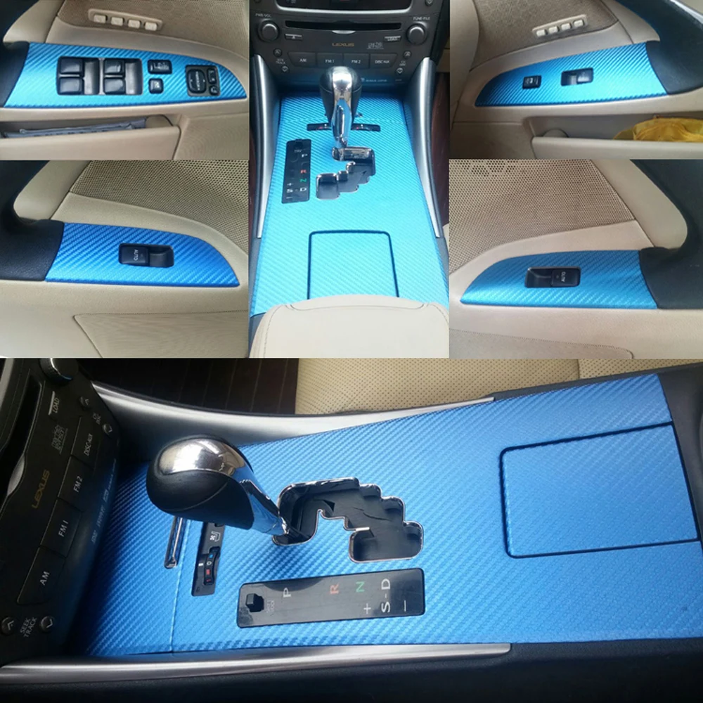 Automobilių Stiliaus 3D 5D Anglies Pluošto Automobilio Salono Konsolė Spalvų Kaita, Liejimo Lipdukas Lipdukai, Lexus IS300 IS250 2006-2012
