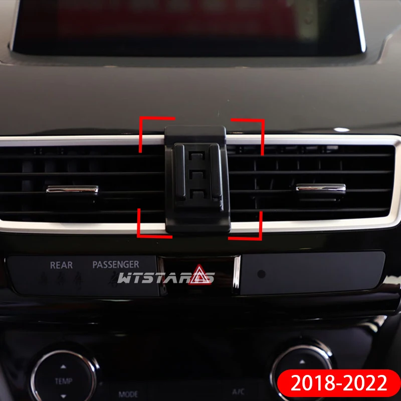 Belaidis Kroviklis Automobilinis Telefono Laikiklis Kalno Stovi Mitsubishi Eclipse Kryžiaus 2018-2022 Reguliuojamas GPS Navigacija Mobilųjį Laikiklis