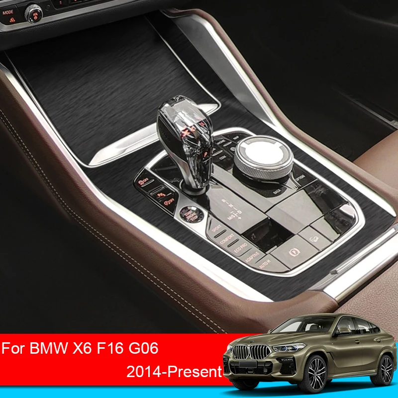 BMW X6 G06 F16 2014-2025 Automobilio Interjero Lipdukas Kėlimo Langą, Skydo Lipdukas Pavarų dėžė, prietaisų Skydelio Apsauginės Plėvelės Auto Priedų