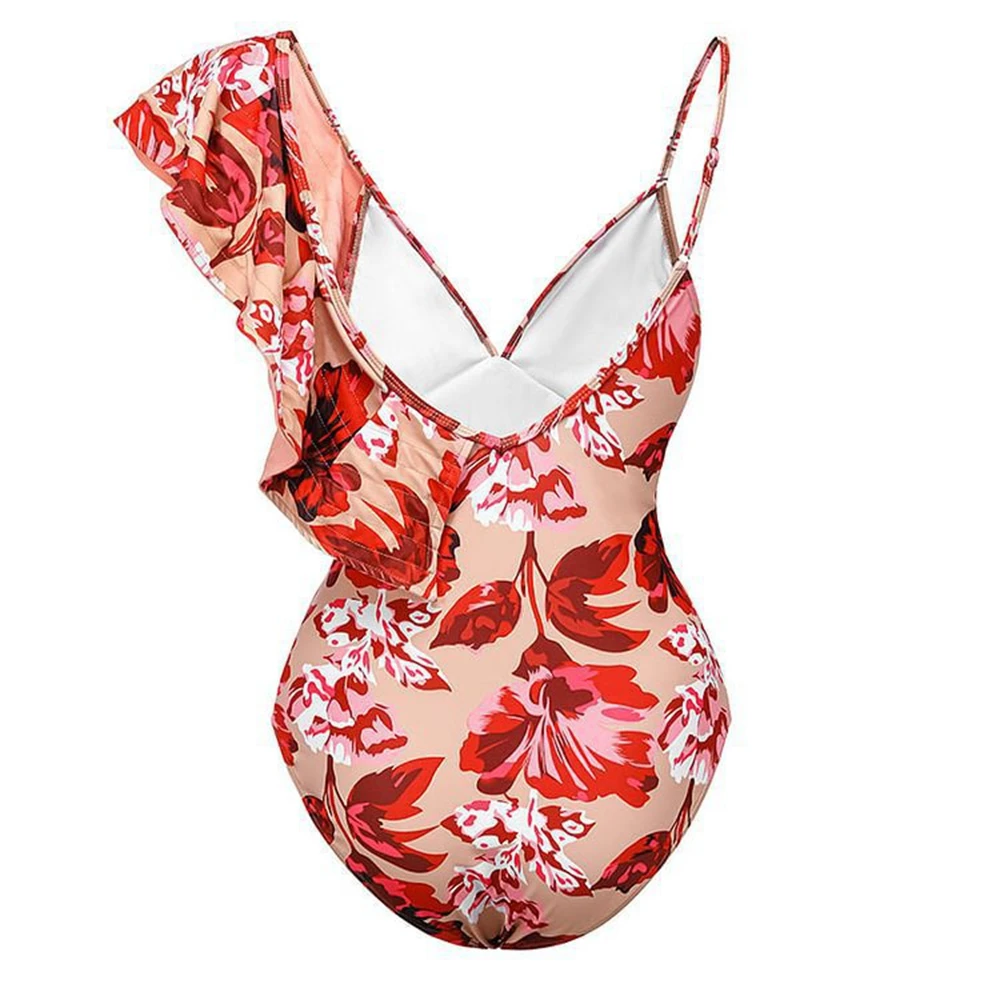 CPUTAN 2023 Seksualus Pynimas Peties vientisi maudymosi Kostiumėliai, Sijonas Moterims Prabangus maudymosi kostiumėlį Paplūdimio Bikini Komplektas Gėlių Plaukimo Kostiumas Suknelė