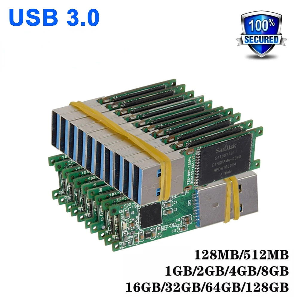didmeninė 10/50/100VNT Greitai UDP USB 3.0 atminties lustas 