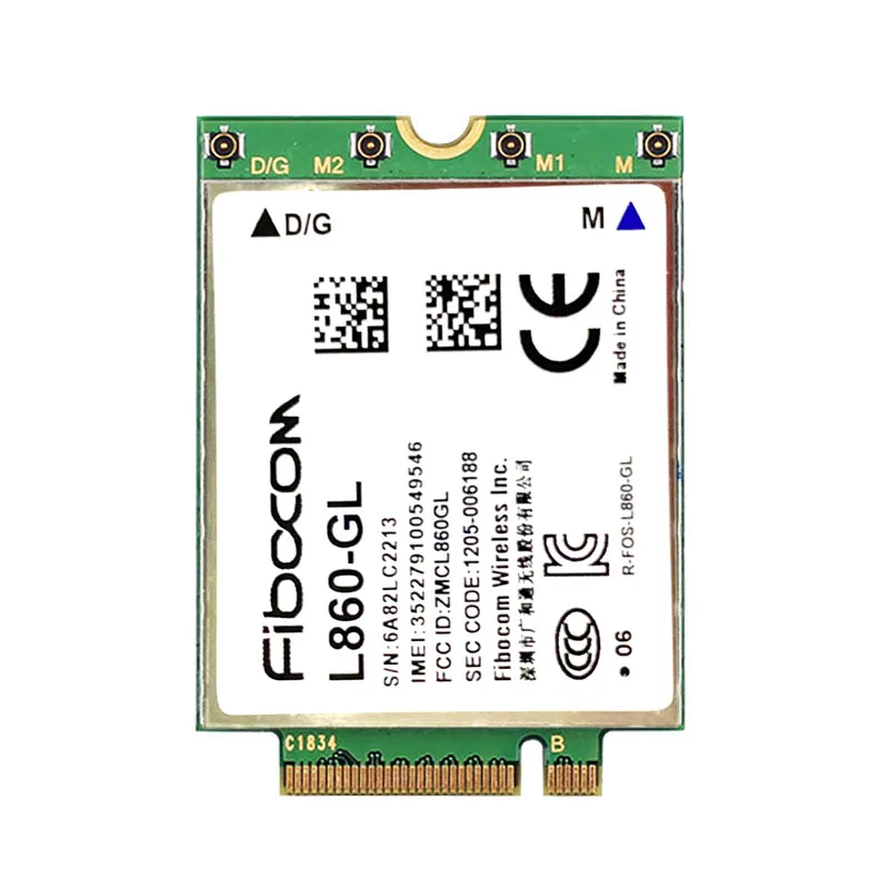 Fibocom L860 L860-GL LTE Cat16 Korinio ryšio Modulis FDD-LTE TDD-LTE 4G Modulio 