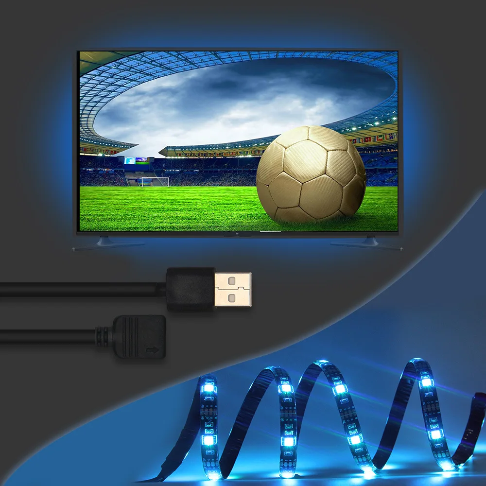 LED Šviesos Diržo 5050RGB 30LED/M Spalvinga Nuotolinio Valdymo Bluetooth 5V Šviesos Ruože Nustatyti, TV Foną, Atmosfera Šviesos 1M/2M/3 4 5M