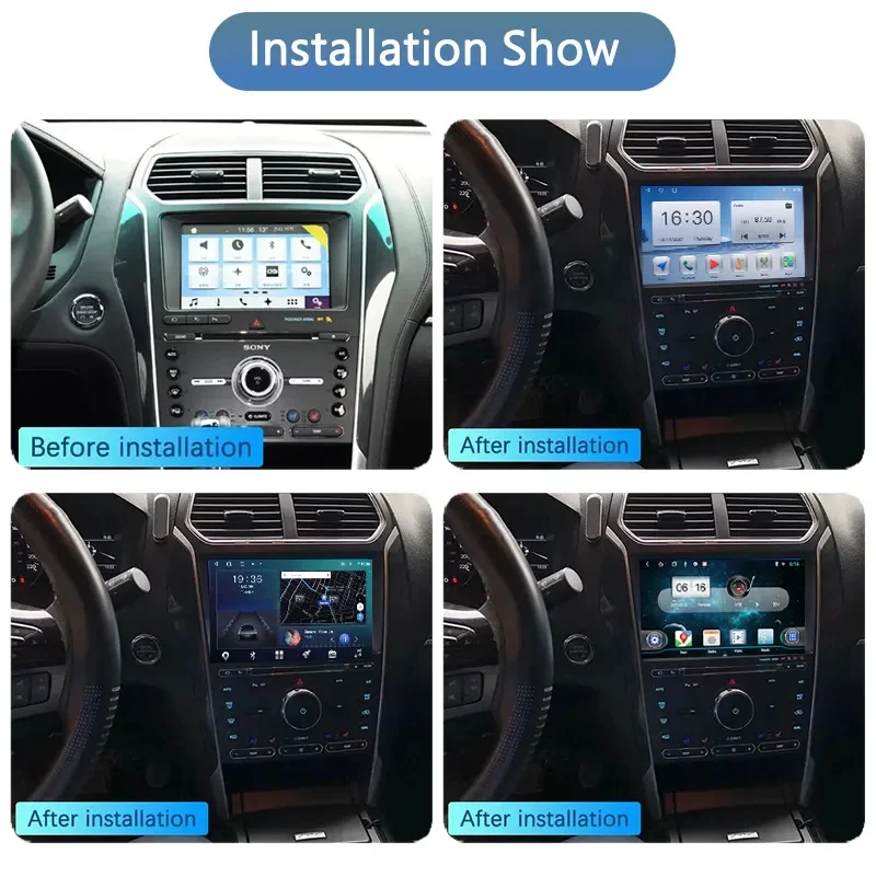 Liyero Automobilio Radijo Ford Explorer 2011-2019 Automobilių Žaisti Android Auto GPS Navigacijos DVD Multimedijos Vaizdo Grotuvas Stereo DSP 4G-WiFi