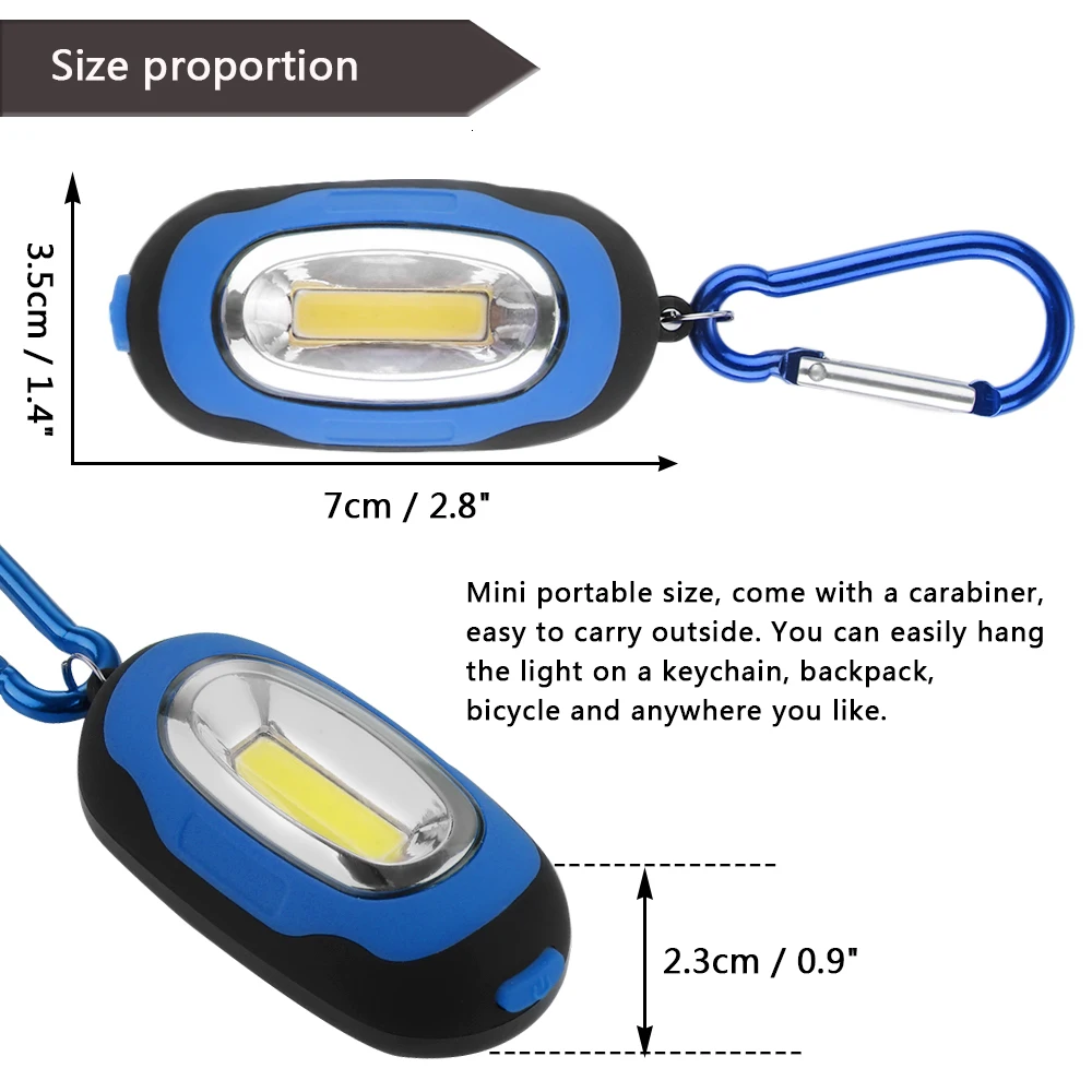 Mini Nešiojamas Apšvietimo Palapinė Šviesos diodų (LED) Lemputę, Avarinis Žibintas atsparus Vandeniui Key Chain Lempos Žibintuvėlis Už Kempingas, Žygiai, Žvejyba Žibintai