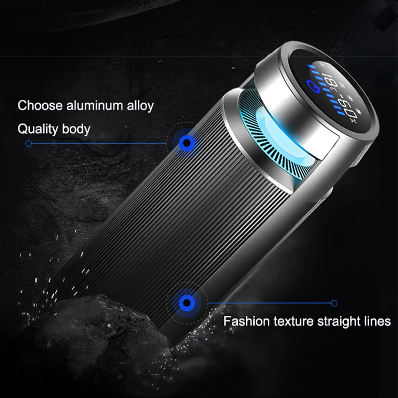 Naujas Aliuminio Lydinio Neigiamų Jonų Automobilių Oro Valytuvas Taurės Sėdynė Oro Monitoringo Automobilių Dezodorantas Formaldehido 80W 5V 3-speed Touch