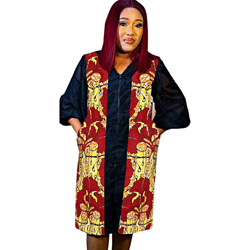 Plus Size Afrikos Drabužiai Moterims 2023 Naują Afrikos Dashiki Ankara heidi bazin Riche Dizaino Vaškas Vestuvės Suknelės