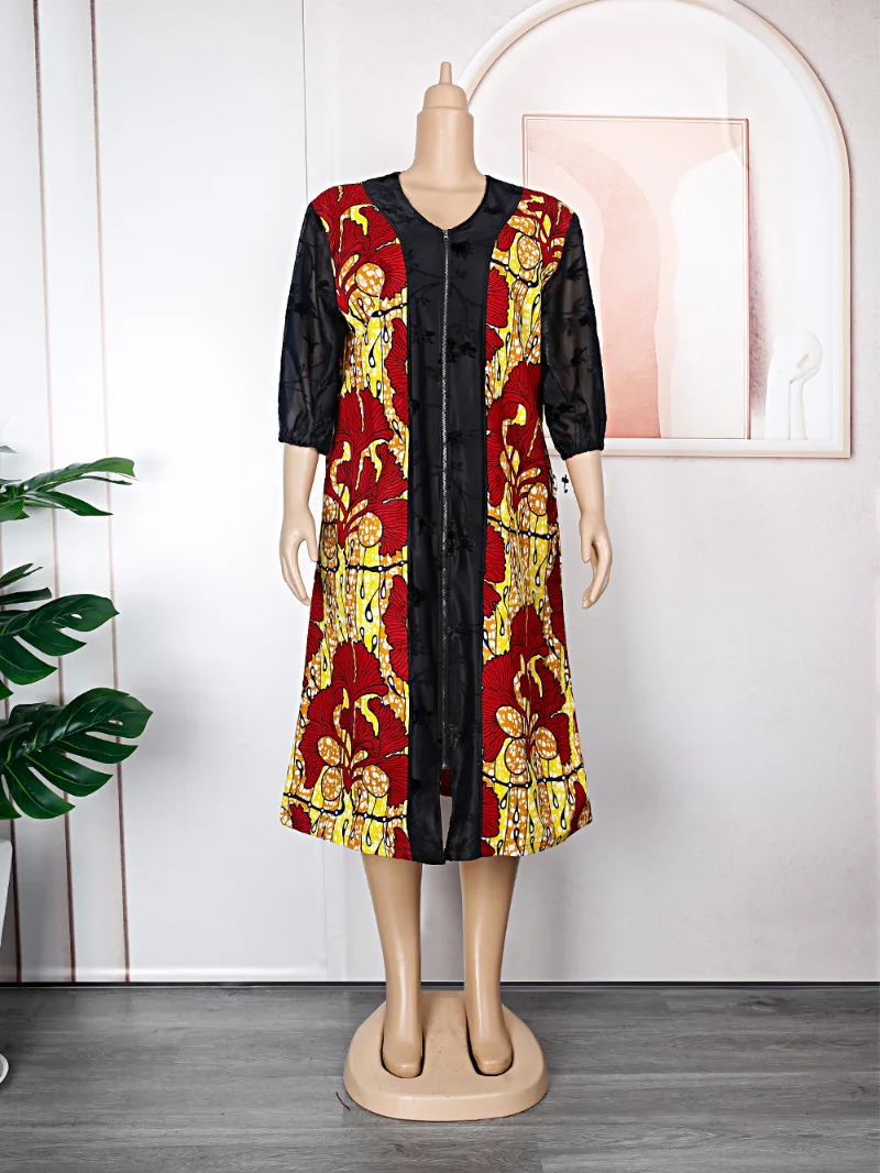 Plus Size Afrikos Drabužiai Moterims 2023 Naują Afrikos Dashiki Ankara heidi bazin Riche Dizaino Vaškas Vestuvės Suknelės