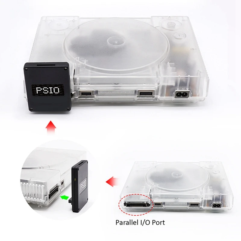 PSIO Optinių Diskų Emuliatorius Rinkinys (Klonas Versija) Sony PS1 Riebalų Retro Žaidimų Konsolės Žaidimų Priedai