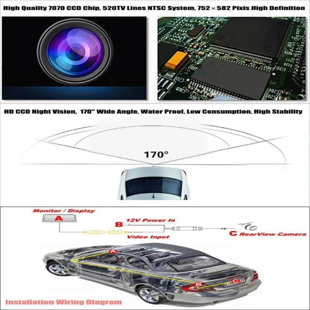 Toyota Camry XV50 2011 2012 2013 2014 2015 Automobilį Atbuline Galinis galinė vaizdo Kamera Auto Stovėjimo Peržiūrėti Vaizdo KAMERŲ Priedai