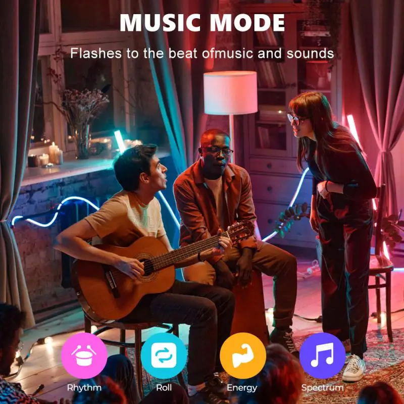 Tuya WIFI Smart Silikono LED Neon Juostelės Muzikos Parama Alexa 