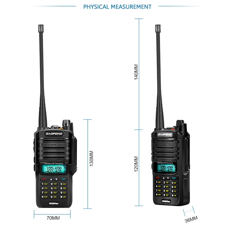 UV-9R Plius Didelės Galios Versijos Baofeng UV9R Du Būdu Radijo VHF UHF Radijo Walkie Talkie