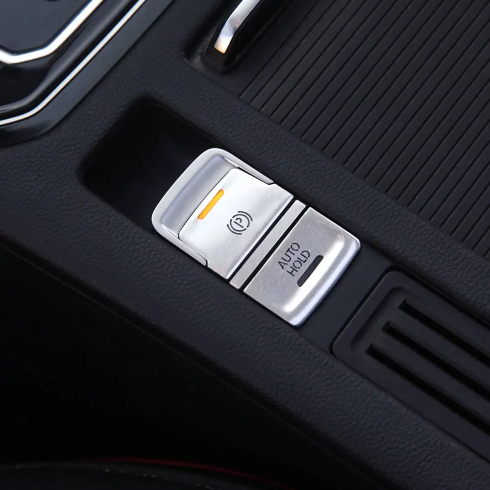 VW Golf 7 7.5 MK7 NE 2015-2019 Automobilio rankinis Stabdis Auto Hold P Perjungti Mygtuką Lipdukas Bžūp Apima Apdaila Apsaugos Priedai