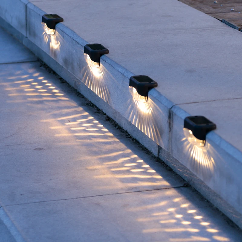 Šiltai Balta LED Saulės Žingsnis Lempos Kiemo Laiptų Šviesos Vandeniui Sodo Puošmena Lauko Balkonas Šviesos Kelias Šviesos Tvora