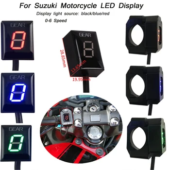 Motociklo 6 Greičio Lygio Ekiu Plug Mount Kit Pavarų Indikatorius LED Ekranas Su Fiksuota Laikiklis Suzuki GSX-R600 GSX-R750 GSX-R1000