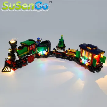 SuSenGo LED Šviesos Rinkinys 10254 Žiemos Atostogų Traukiniu Suderinama su 36001 Kalėdų Dovana (Modelis Ne Komplekte)